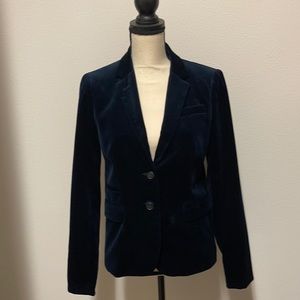 J.Crew Navy blue velvet blazer - size 4T